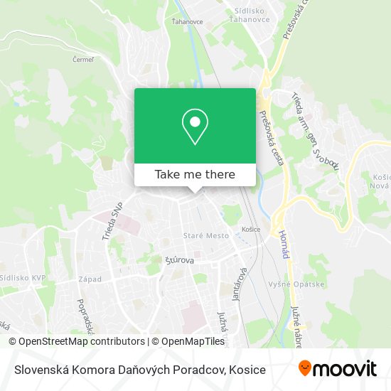 Slovenská Komora Daňových Poradcov map