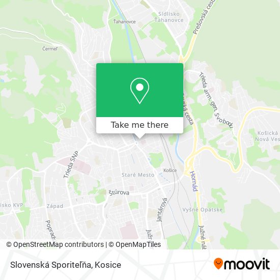 Slovenská Sporiteľňa map