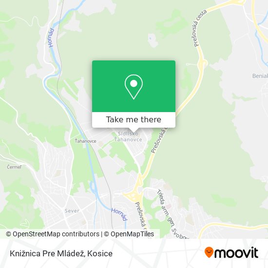 Knižnica Pre Mládež map