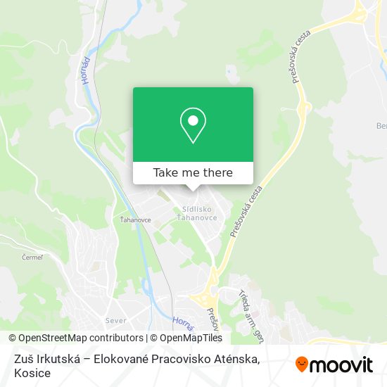 Zuš Irkutská – Elokované Pracovisko Aténska map