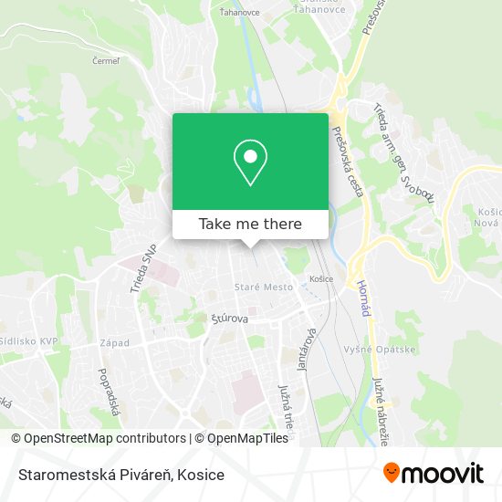 Staromestská Piváreň map