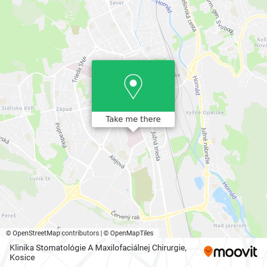 Klinika Stomatológie A Maxilofaciálnej Chirurgie map