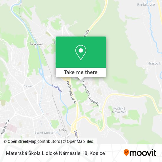 Materská Škola Lidické Námestie 18 map