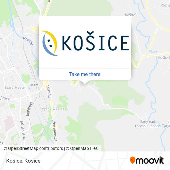 Košice map