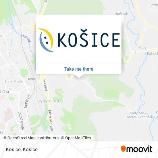 Košice map