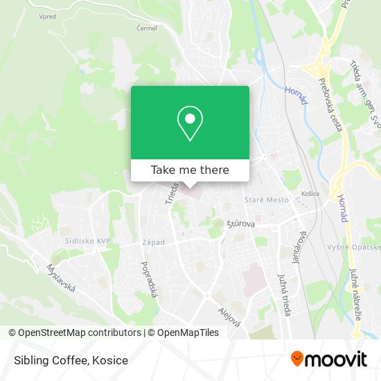 Sibling Coffee map