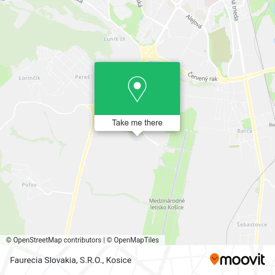 Faurecia Slovakia, S.R.O. map