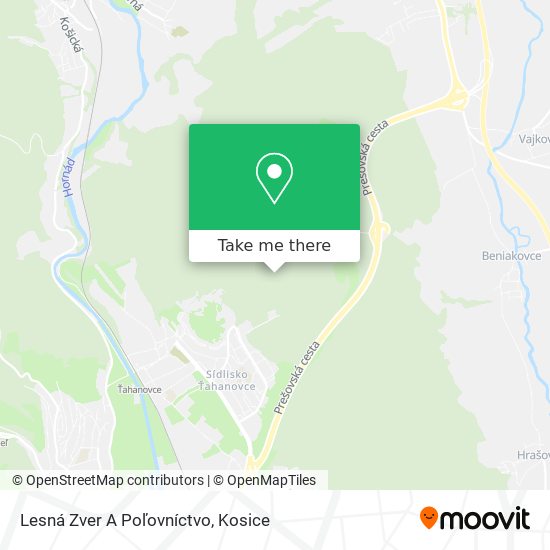 Lesná Zver A Poľovníctvo map