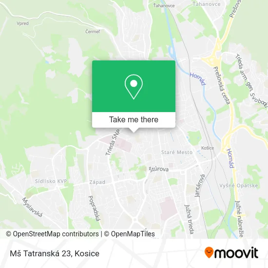 Mš Tatranská 23 map