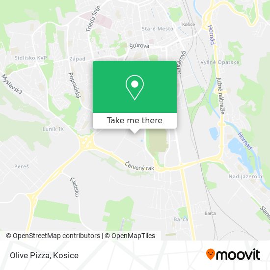 Olive Pizza map