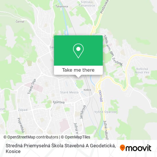 Stredná Priemyselná Škola Stavebná A Geodetická map