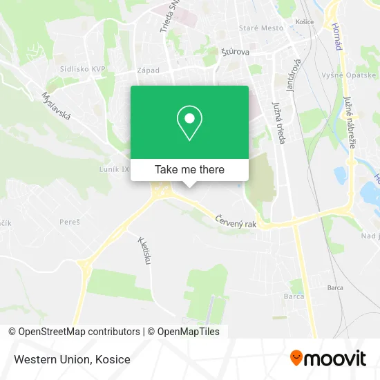Western Union map