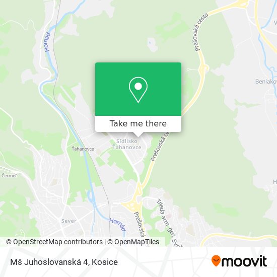 Mš Juhoslovanská 4 map