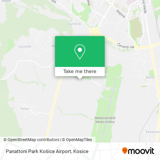 Panattoni Park Košice Airport map