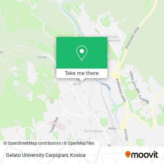 Gelato University Carpigiani map