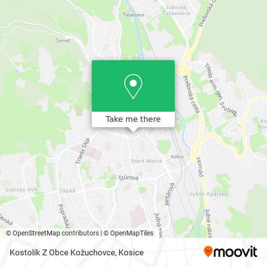 Kostolík Z Obce Kožuchovce map