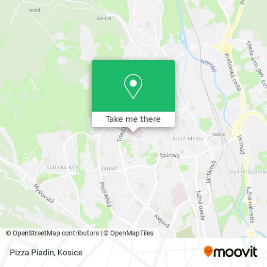 Pizza Piadin map