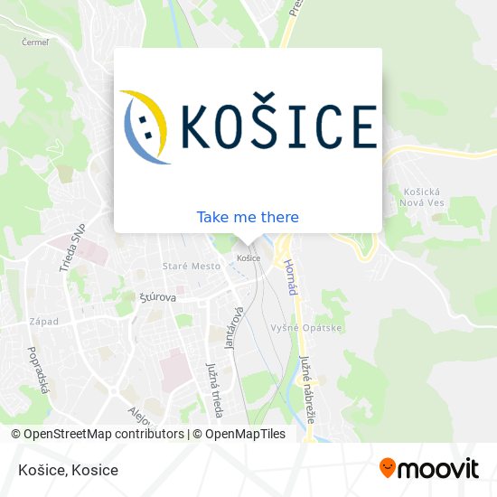 Košice map