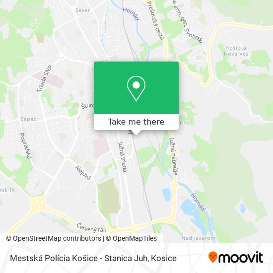 Mestská Polícia Košice - Stanica Juh map