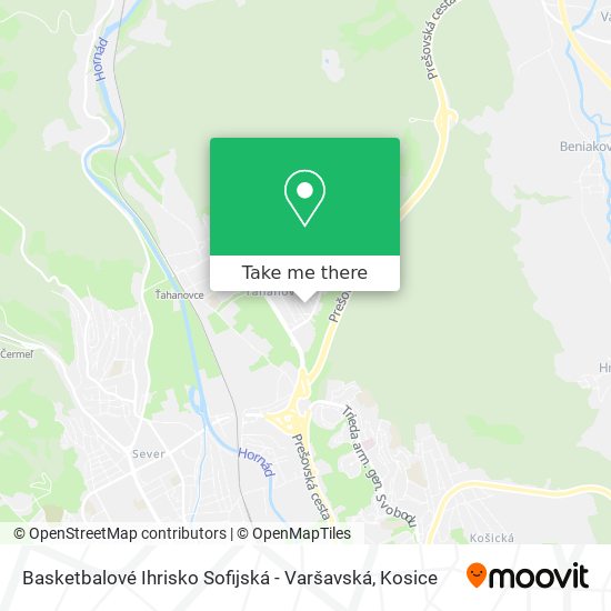 Basketbalové Ihrisko Sofijská - Varšavská map