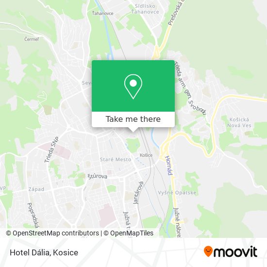 Hotel Dália map