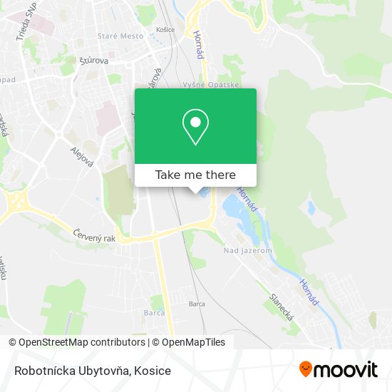 Robotnícka Ubytovňa map