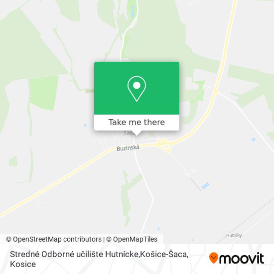 Stredné Odborné učilište Hutnícke,Košice-Šaca map