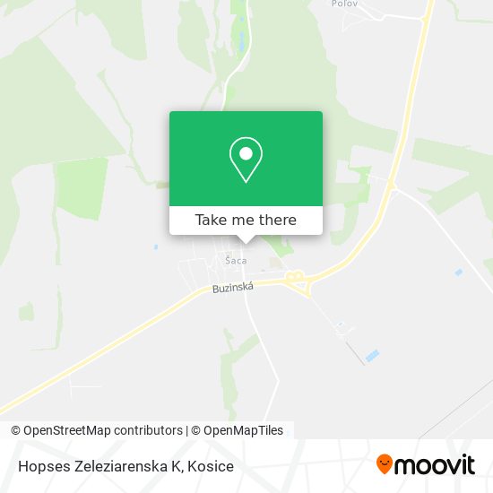 Hopses Zeleziarenska K map