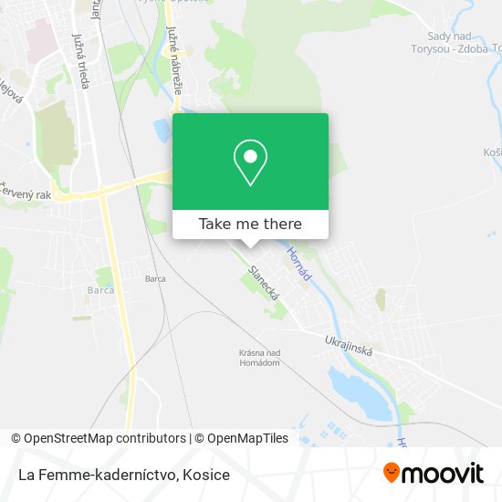 La Femme-kaderníctvo map