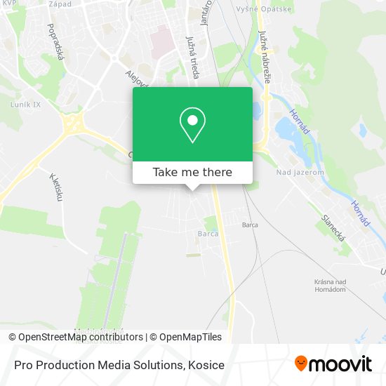 Pro Production Media Solutions map