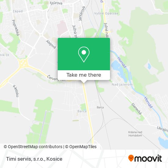 Timi servis, s.r.o. map