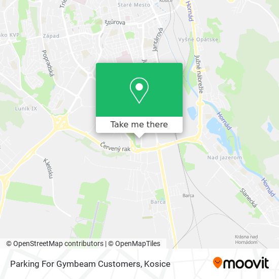 Parking For Gymbeam Customers map