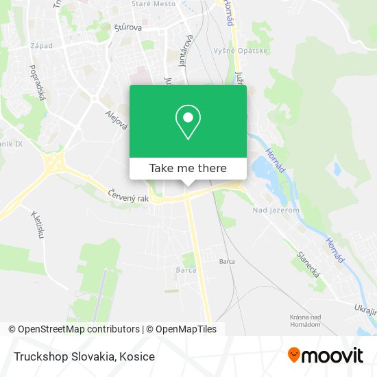 Truckshop Slovakia map