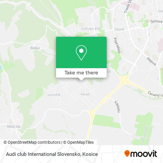 Audi club International Slovensko map