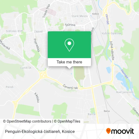 Penguin-Ekologická čistiareň map