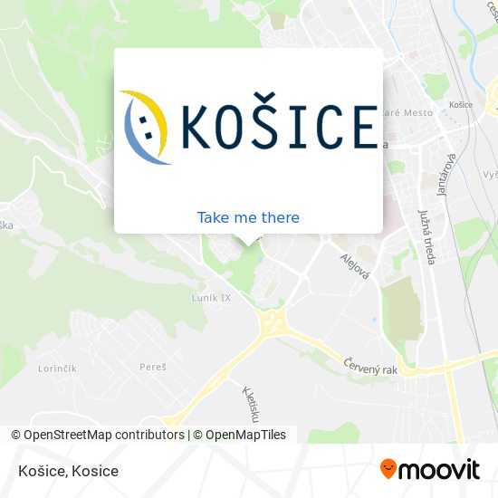 Košice map