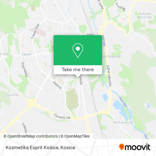 Kozmetika Esprit Košice map