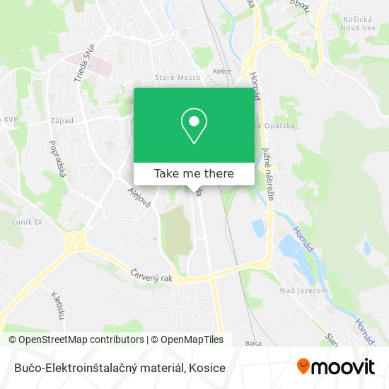 Bučo-Elektroinštalačný materiál map