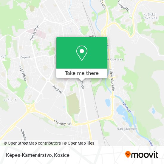 Képes-Kamenárstvo map