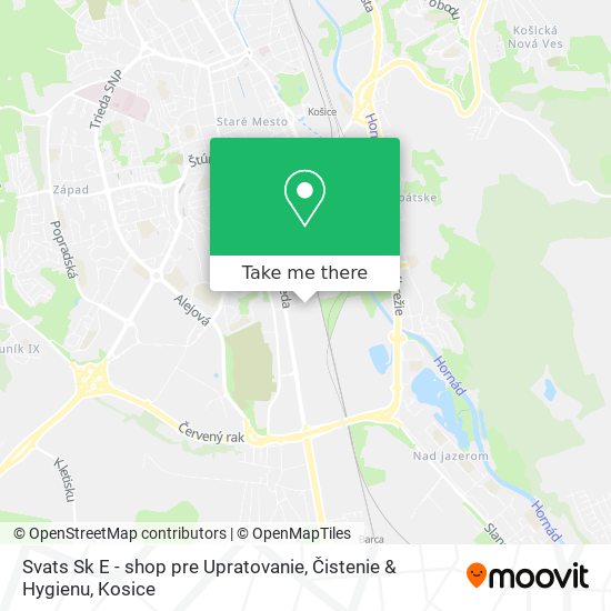 Svats Sk E - shop pre Upratovanie, Čistenie & Hygienu map