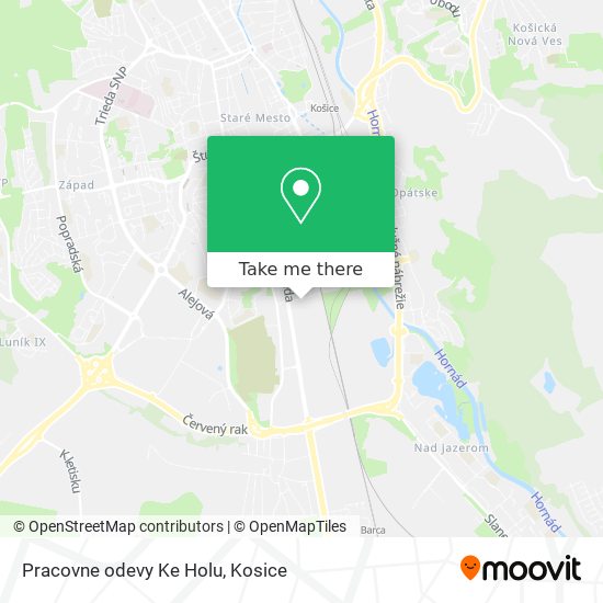 Pracovne odevy Ke Holu map