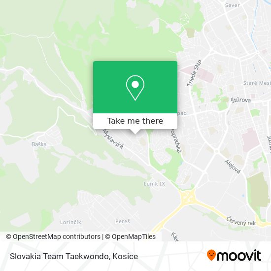 Slovakia Team Taekwondo map