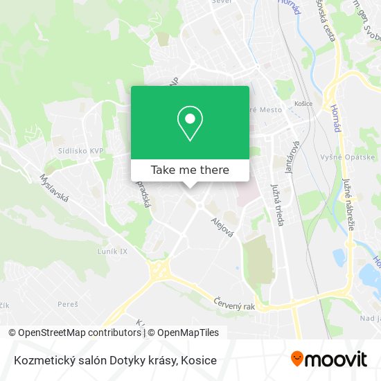 Kozmetický salón Dotyky krásy map