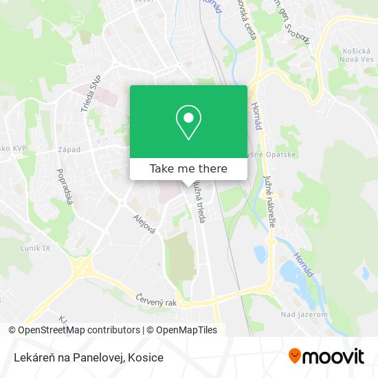 Lekáreň na Panelovej map