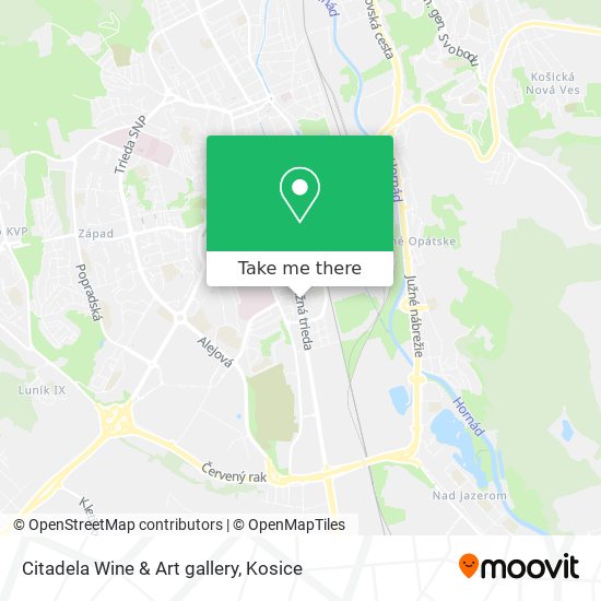 Citadela Wine & Art gallery map