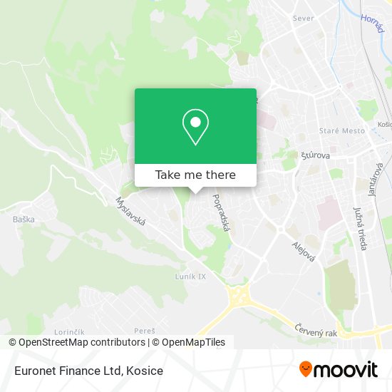 Euronet Finance Ltd map