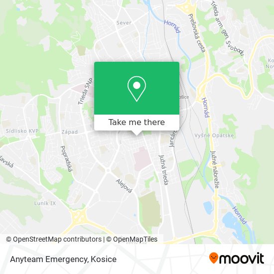 Anyteam Emergency map