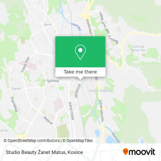 Studio Beauty Žanet Matus map