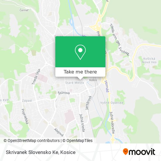 Skrivanek Slovensko Ke map