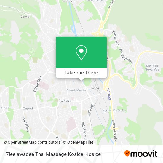 7leelawadee Thai Massage Košice map